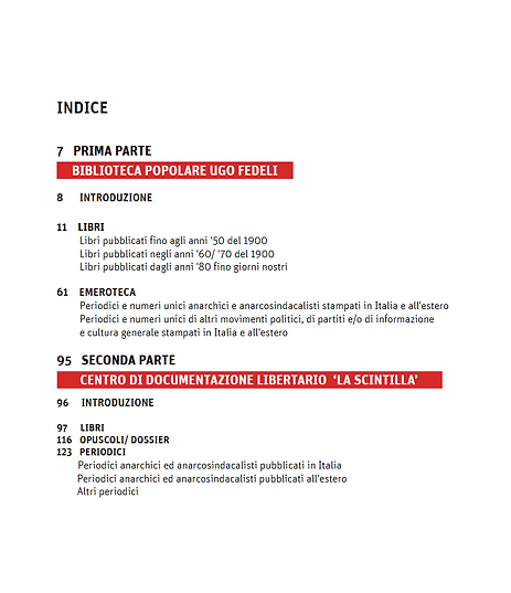 Pagina del catalogo