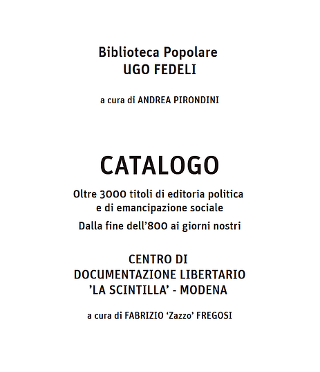 Pagina del catalogo